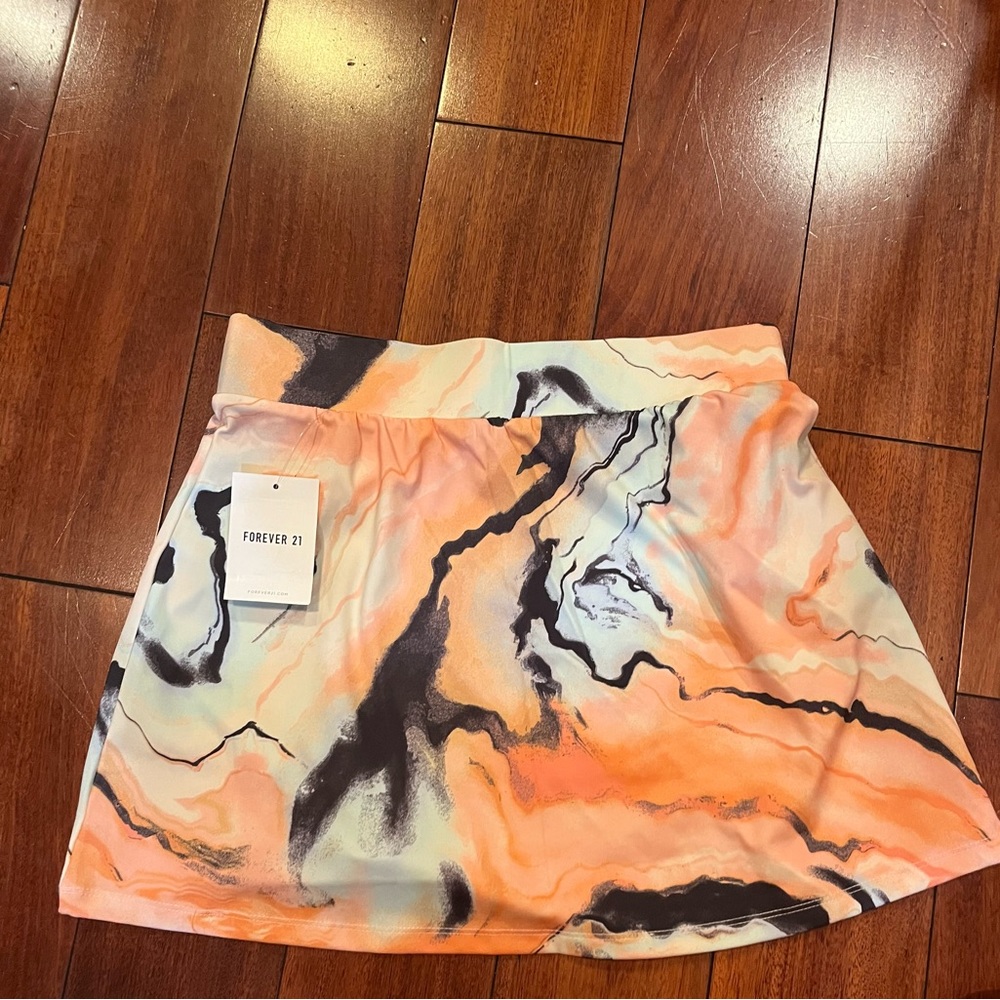 Orange Short Skirt